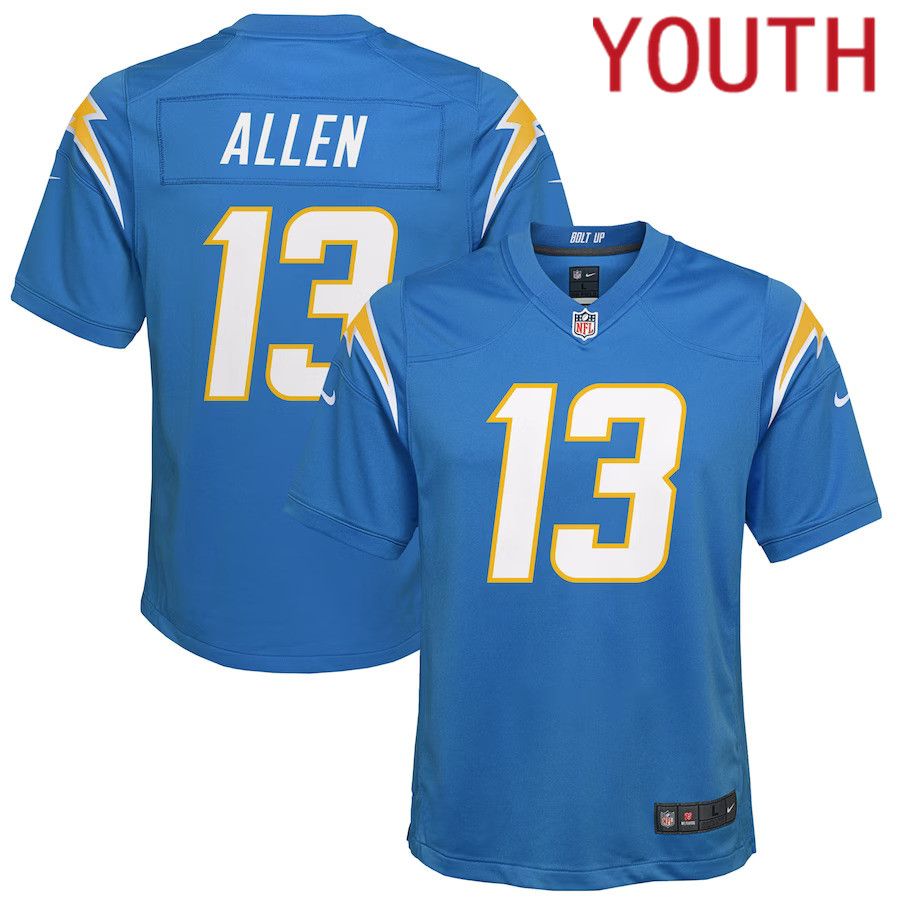 Youth Los Angeles Chargers #13 Keenan Allen Nike Powder Blue Game NFL Jersey->women nfl jersey->Women Jersey